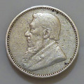 1895 Zuid Afrikaansche Republiek Sterling Silver 3 Pence Johannes Paulus Kruger (1825-1904) Key-Date