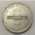 Rep. of South Africa: Silver Crown (50c) of 1960 (High Grade) Excellent Coin, as per Photos.