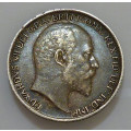 Great Britain 1905 Edward VII .925 Sterling Silver {6d} Six Pence in VF+/XF Scarce Collectable Coin.