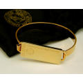 South African Gold Company `Gold Bullion Collection` 24Kt Gold Bar Bangle - Great Gift Idea!