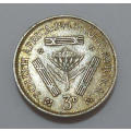 Union of SA: Tickey {3d} 1942 (High-Grade) Excellent Coin, as per Photos!