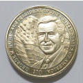 Republic of Liberia: 2001 $10 Dollars George W. Bush, 43rd USA President Commemorative Coin w/ COA