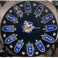 VERY HOT. B.S.A.Police wall clock I of a 1 Handcrafted.