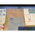 Postal History Cover LOT 31 Items Argentina Indochina USA GB Cabo Verde Denmark Malaya Singapore