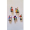 Various Colour Family People Set of 5