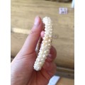 Seed pearl bangle