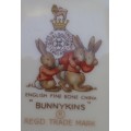 VINTAGE 1936 Royal Doulton Bunnykins plate. Theme; "Bunnies rafting"