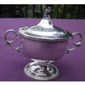 FOR Vladm80 ONLY PLEASE!!! Charming Continental 800 silver lidded trophy-design candy or sugar bowl.
