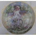 CHARMING & WHIMSICAL 'THE LEONARDO COLLECTION' DISPLAY PLATE.'BICYCLE RIDE' by Christine Hawthorn