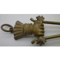 WOW!! Unusual Victorian brass Chatelaine skirt lifter.