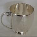 Hallmarked Sterling Silver mug. Birmingham 1945. Charles S Green and Co Ltd 115 grms. Not engraved