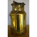 Large Vintage/Antique Milk Urn. Brassed metal.1 gallon Stamped with maker: H& H. 63cm