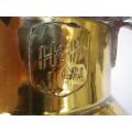 Large Vintage/Antique Milk Urn. Brassed metal.1 gallon Stamped with maker: H& H. 63cm