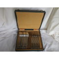 FOR JAQCO ONLY PLEASE!!! CHRISTOFLE, FRANCE 20 PIECE SILVER PLATED LARGE FORK & SPOON SET.BOXED
