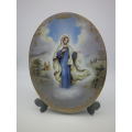 VISIONS OF MARY!! DISPLAY PLATE OUR LADY OF MEDJUGORJE  Hector Garrido BRADFORD EXCHANGE