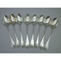 8 ANTIQUE HALLMARKED FRENCH STERLING SILVER TEAPSOONS  Armand Fresnais 1877-1927 13.5cm 135grms