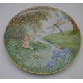 ADORABLE WATER BABIES DISPLAY PLATE "TOM & THE DRAGONFLY" Hutschenreuther Porcelain Ltd Ed.3905A