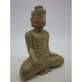 Vintage Carved Stone Buddha Figurine 9.5 cm tall
