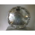 Beautiful Large Vintage Silver Plated Serving Tray, Made in England. 42cm