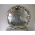 Beautiful Large Vintage Silver Plated Serving Tray, Made in England. 42cm