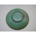 LINNWARE Green Glaze Cup and Saucer South African Pottery.