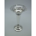 Antique Hallmarked Sterling Silver Trumpet Bud Vase. Sheffield, James Dixon & Sons Ltd
