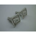 Vintage Sterling Silver cufflinks. Good Quality. Modernist Design  11grms