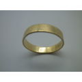 9ct Yellow Gold Men`s Vintage Flat WEDDING BAND 4.5mm wide Approx 3grms Size `T`