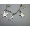 Sterling Silver LADY MARATHON RUNNER Bracelet, with stars for 5, 10, 21 and 42.2km. SPECIAL