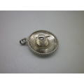 Sterling Silver Mexican Sombrero hat pendant  6grms 3cm x approx 3.8cm (with bale)
