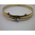 FOR PRANAI ONLY PLEASE!! Vintage 9ct Gold clip bangle with bronze core.