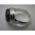 Sterling Silver & Labradorite Ring! Size: P 7grms