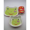 CUTE MAXWELL & WILLIAMS `FRANKIE FROG` Kiddies ceramic Cup, Plate & Bowl Set. By Claire Chilcott