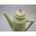 Vintage Unusual oriental coffee pot with Bamboo pattern