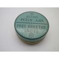 Vintage Free-Breethe Round Snuff Tin