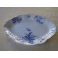 Antique WH Grindley & Co England `Unique` Flow Blue Semi Porcelain Serving platter. RARE!!