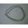 Sterling Silver Italian Curb Link chain. 13grms. 51cm. 3mm wide
