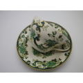 Vintage Mason`s, Ironstone `Chartreuse` England over sized cup and saucer.