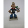RARE! PIXI-MINI 1995 boxed POPEYE hand painted figurine Certifcate of authenticity No: 001370
