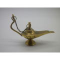Miniature Brass ALADIN GENIE LAMP. CUTE! 8.5cm long