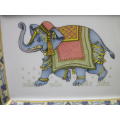 RARE! Wedgwood & Co BLUE ELEPHANT rectangular Platter Dish. 16x 20cm