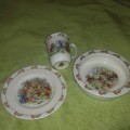 BUNNYKINS BOWL PLATE AND CUP BY ROYAL DOULTON