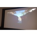 PARROT SC0175 PROJECTOR SCREEN(2.4M X 1.8M) + EPSON EB-1760W LCD PROJECTOR