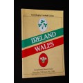 IRELAND VS WALES PROGRAMME 4 FEBRUARY 1984 DUBLIN