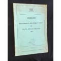 GEOLOGICAL SURVEY BIBLIOGRAPHY AND SUBJECT INDEX OF SOUTH AFRICAN GEOLOGY 1977