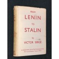 FROM LENIN TO STALIN BY VICTOR SERGE 1937