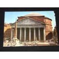 VINTAGE COLOUR PHOTO POSTCARD OF PANTHEON ROME ITALY