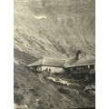 ANTIQUE ALPS MOUNTAIN LIVING ORIGINAL PHOTO 1924 SIGNED BY PHOTOGRAPHER