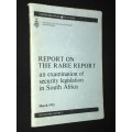 REPORT ON THE RABIE REPORT MARCH 1982