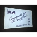 CCW PRODUCTIONS COMPONENTS FOR THE CONNOISSEUR 6TH EDITION 1954